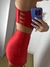 Conj Top trançado + short cross vermelho na internet