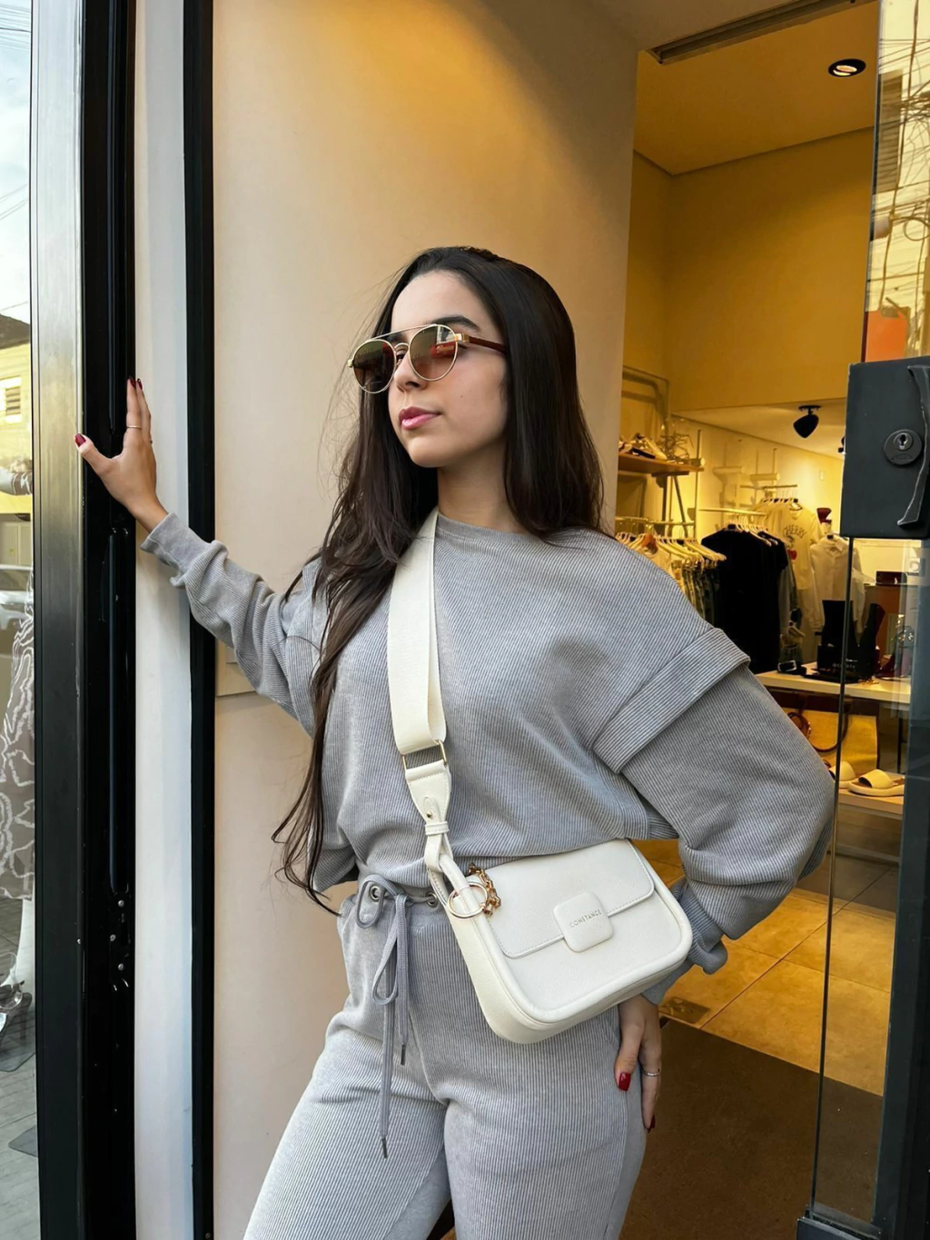 BOLSA TIRACOLO ALCA GORGURAO OFF WHITE