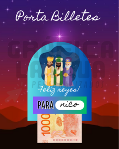 Imprimible Porta Billetes REYES MAGOS - comprar online