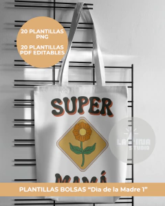 Plantillas Diseños Sublimar Bolsas Dia de la Madre 1 - comprar online
