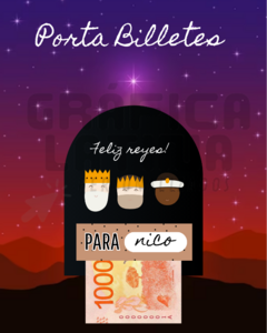 Imprimible Porta Billetes REYES MAGOS