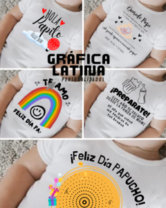 Plantillas Diseños Sublimacion Bodys Dia del Padre #1 - comprar online
