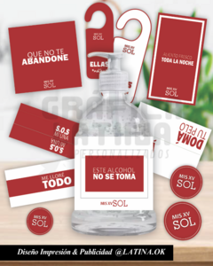 Imprimible Diseño Emergencia Para Bodas y Quince Años RED AND WHITE