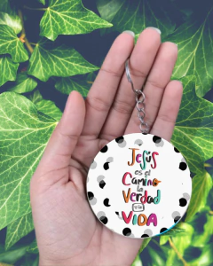 Plantillas Diseños Sublimacion Llaveros Mi Dios - STUDIO LATINA