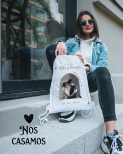 Plantillas Diseños Sublimacion Mochilitas Nos Casamos - comprar online
