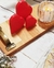 Coração decoração de mesa - material 3D - kit com 3 unidades