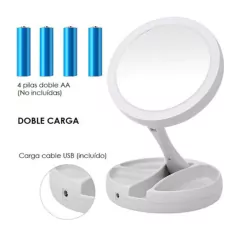 Imagen de Espejo plegable con Luz - USB