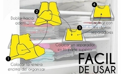 Organizador plástico de remeras X10 unidades en internet