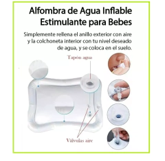Alfombra de Agua Didáctica Anti golpes bebe en internet