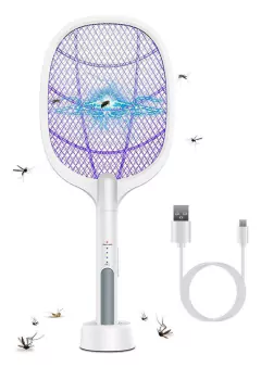 Raqueta mata moscas y mosquitos - Con Base - Tique.