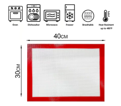 Imagen de Placa Silicona Tipo Silpat Plancha 30x40 Antiadherente Horno