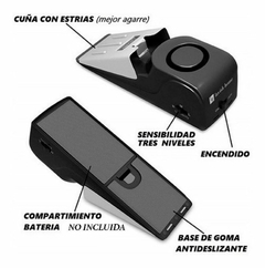 Alarma y freno de puerta con sensor - Tique.