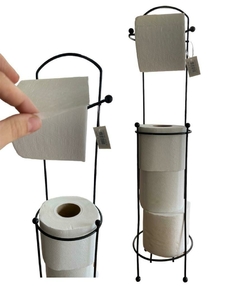 Porta rollo de pie para papel higiénico. Organizador