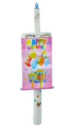 Vela de cumpleaños con sorpresa automatica - Tique.