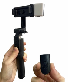 Mini Monopod selfie con luz led flash en internet