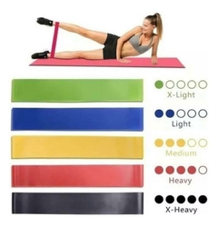 Set X5 Bandas Isometricas Tonificación Gym Ejercicio - Tique.