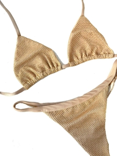 Biquíni Cortininha Golden com Tela