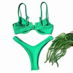 Biquíni Floripa Canelado - Verde Bandeira - comprar online