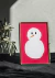 Minimalist Snowman Portrait en internet