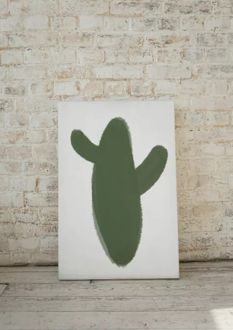 Minimalist Lonely Cactus