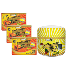 Kit 3 Cajas + 1 Gel SUKUNAI KIROS MAX, NATURACASTLE