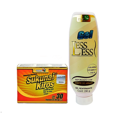 KIT 1 Caja SUKUNAI KIROS +1 Gel LESS LESS FWV NATURAL, NATURACASTLE