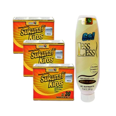 KIT 3 Cajas SUKUNAI KIROS + 1 Gel LESS LESS FWV NATURAL, NATURACASTLE