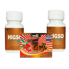Kit 1 Caja SUK GOJI + 2 Frascos HIGSO, NATURACASTLE