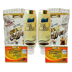 KIT 2 Cajas + 2 Cafes SUKUNAI KIROS + 2 Gel LESS LESS FWV NATURAL, NATURACASTLE