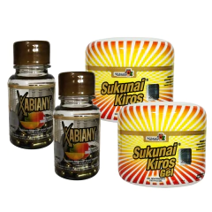 KIT 2 Frascos XABIANY MANGO AFRICANO + 2 Gel SUKUNAI KIROS, NATURACASTLE