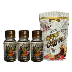 KIT 3 Frascos XABIANY Mango Africano + 1 Cafe SUKUNAI, NATURACASTLE