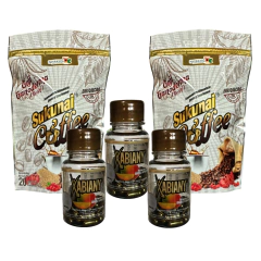 KIT 3 Frascos XABIANY Mango Africano + 2 Cafes SUKUNAI, NATURACASTLE