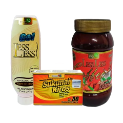 KIT 1 Caja SUKUNAI KIROS + 1 Gel + 1 Cafe LESS LESS FWV NATURAL, NATURACASTLE