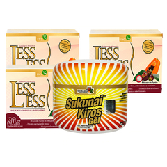 KIT 3 Cajas LESS LESS + 1 Gel SUKUNAI KIROS NATURACASTLE, FWV NATURAL