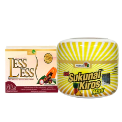 KIT 1 Caja LESS LESS + 1 Gel SUKUNAI KIROS MAX NATURACASTLE, FWV NATURAL