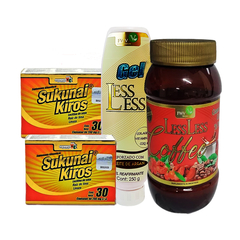 KIT 2 Cajas SUKUNAI KIROS + 1 Gel + 1 Cafe LESS LESS FWV NATURAL, NATURACASTLE