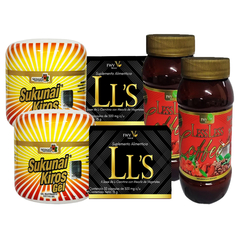 KIT 2 Cajas LLS + 2 Gel SUKUNAI + 2 Cafes LESS LESS FWV NATURAL, NATURACASTLE