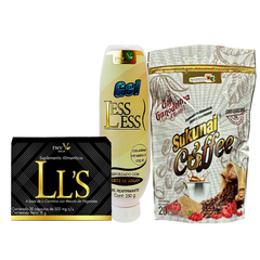 KIT 1 Caja LLS + 1 Gel LESS LESS + 1 Cafe SUKUNAI NATURACASTLE, FWV NATURAL