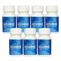 7 Frascos HOMME prostata, Ideal para hombre, NATURACASTLE