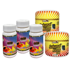 KIT 3 Frascos SP GOLD + 2 Gel SUKUNAI KIROS NATURACASTLE, SILUETA PERFECTA