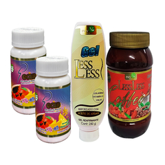 KIT 2 Frascos SP GOLD + 1 Gel LESS LESS + 1 Cafe LESS LESS FWV NATURAL, SILUETA PERFECTA