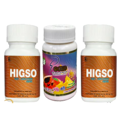 KIT 1 Frasco SP GOLD + 2 Frascos HIGSO NATURACASTLE, SILUETA PERFECTA