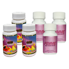 KIT 3 Frascos SP GOLD + 3 Frascos FEMME NATURACASTLE, SILUETA PERFECTA