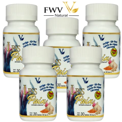 5 Frascos LESS PAIN, FWV NATURAL, artritis
