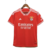 Camisa vermelha do Benfica Home 23/24, modelo torcedor masculino da Adidas, com logo e patrocínio da Emirates.