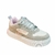 Tênis Feminino Sal e Pimenta Cinza/Rosa 00051 - W.Day Modas