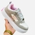 Tênis Feminino Sal e Pimenta Cinza/Rosa 00051 - comprar online