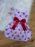 vestido pérola pet + par de laço