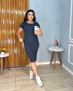 VESTIDO CANELADO