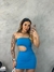 Vestido Gabi Feminino Moda Blogueira - Vestido Curto Amarração Lateral Moda Gringa - Preto Rosa Azul Vermelho Branco na internet
